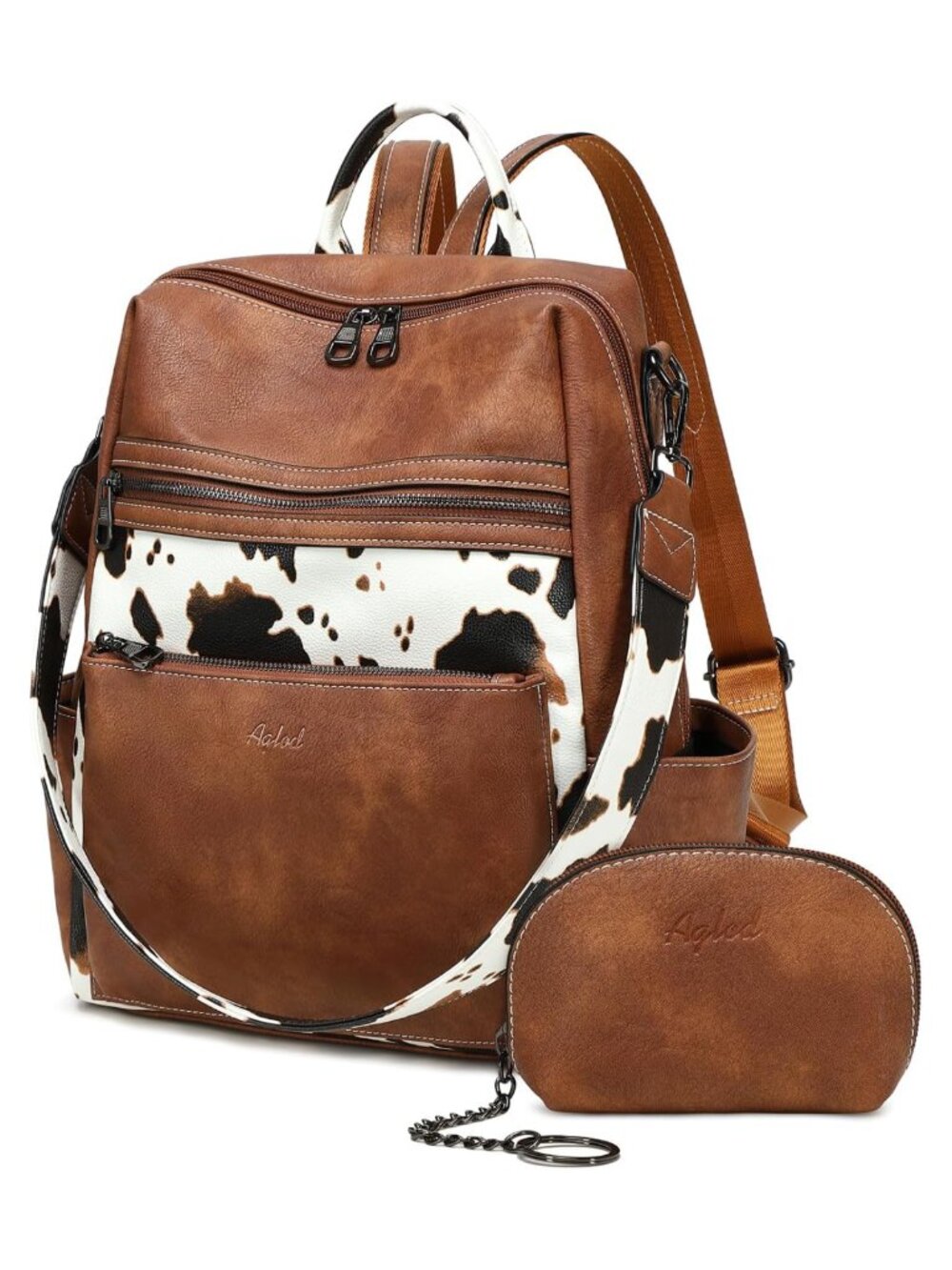 Faux Leather Backpack Purse for Women Ladies Anti-Theft Work Travel Daypack